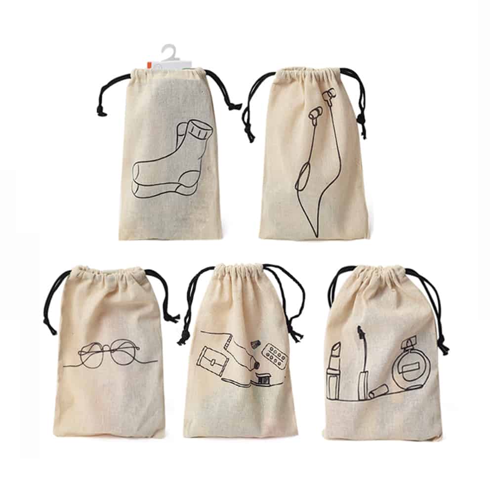 Printed Cotton Drawstring Bags  Comet Packaging